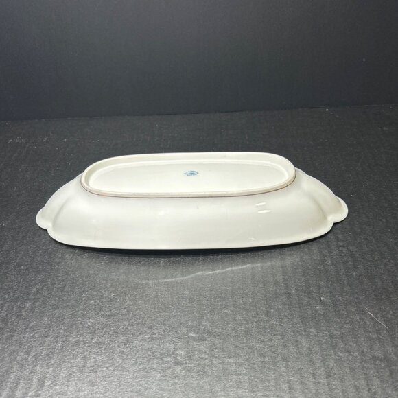 Vintage Hand Painted Nippon Porcelain Oblong Celery Dish  11 1/2 inches long - Picture 6 of 7